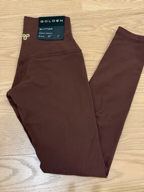 Aritzia Golden Butter High-Rise Leggings - cocoa powder Brown size 0 NWT